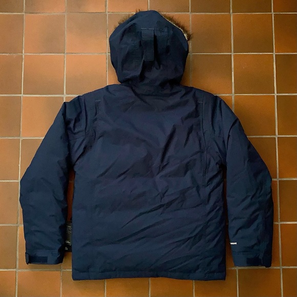 Eddie Bauer Superior Goose Down Blue Hooded Parka Jacket SZ S NWT - Picture 2 of 9